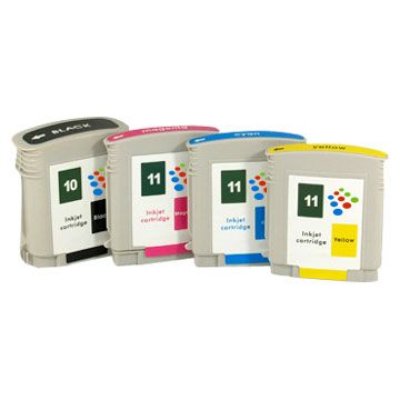 Eigenmarke für HP 10 & HP 11 Aktionsset C4844A, C4836A, C4837A und C4838A Tintenpatronen Multipack